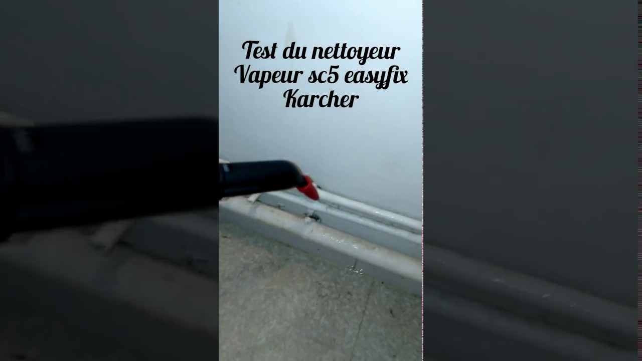 Test du nettoyeur vapeur sc5 easyfix Karcher sur robinetterie