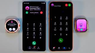 samsung s26 ultra+samsung galaxy watch ultra vs iphone 17 pro max+apple watch ultra 2 incoming call