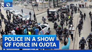 Democracy Day Protest: Police In A Show Of Force In Ojota