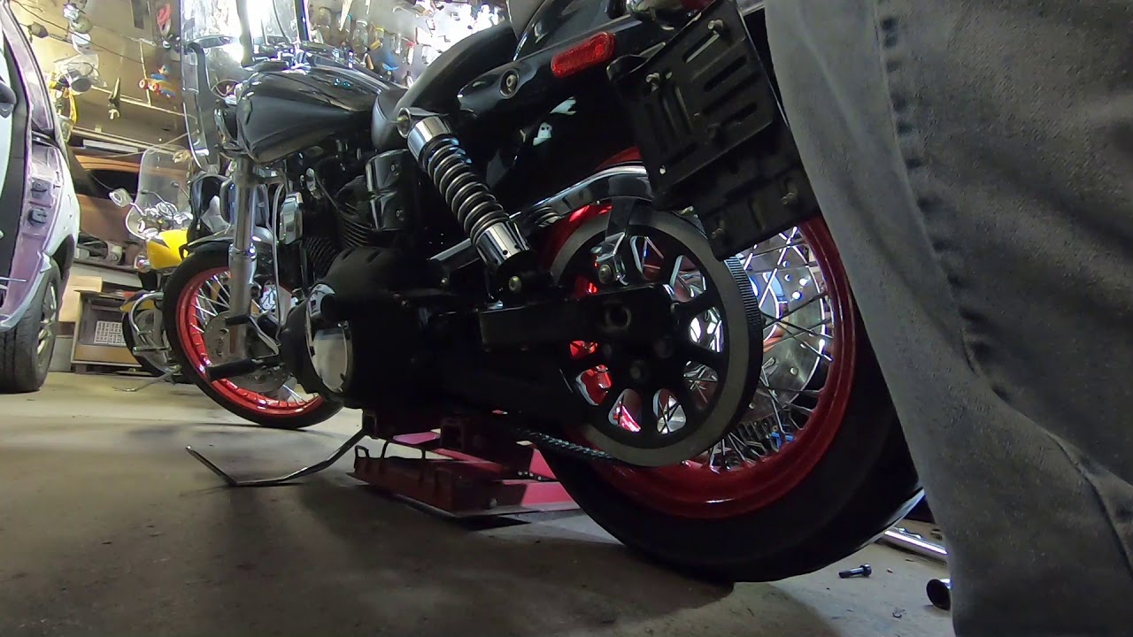 Dyna rear wheel take off and reinstall YouTube
