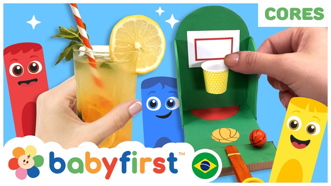 Novo programa! - Turma das Cores | Aprender cores para crianças | Jogo de basquete + | BabyFirst