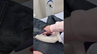 Jeanslöcher im Schritt reparieren - professionelle Lösung. Teil II #fraumarina