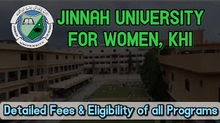 Jinnah University for Women, Karachi | Fees Structure & Eligibility Criteria 2024 | JUW