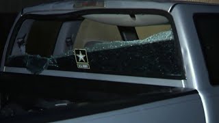 Sizable hail overnight damages vehicles in Dilley, Texas