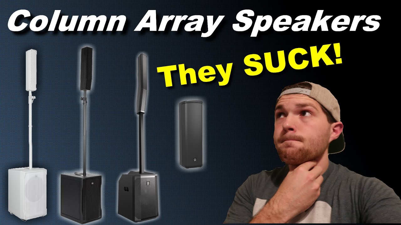 😱 My Review on column array speakers [Turbosound IP300, EV evolve 50