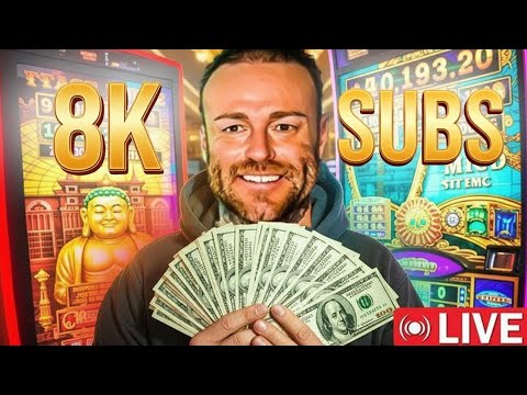 LIVE Slots! Thanks For 8k Subs, Let's WIN BIG!
