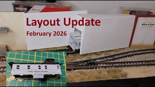 Layout Update February 2026 - Office Caboose and Extension Ideas