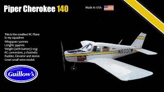 Guillow's Piper Cherokee 140 / Tested / RC Conversion