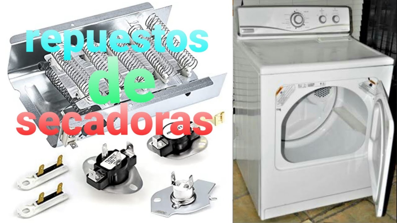 partes de una secadora de ropa o dryer 