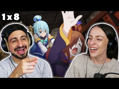 WE COULDN'T STOP LAUGHING! 🤣 *KONOSUBA* Episode 8 REACTION!