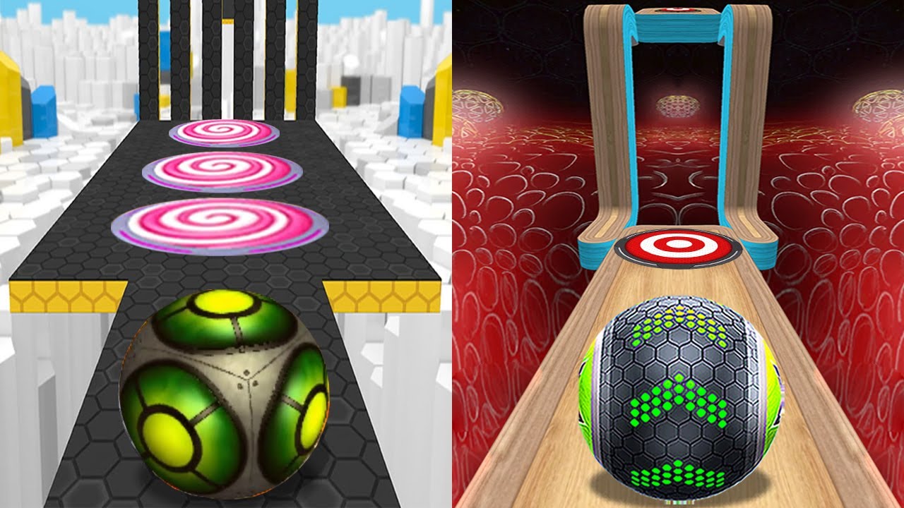 Going Balls VS GyroSphere Trials, Temple Rolling Balls, Rolling Balance Ball 3D, Action Balls