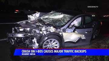 Crash On I-805 Causes Major Traffic Backups