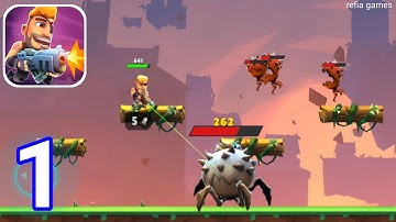 Autogun Heroes : Run And Gun - Gameplay Walkthrough Part 1 Homeland ( iOS, Android )