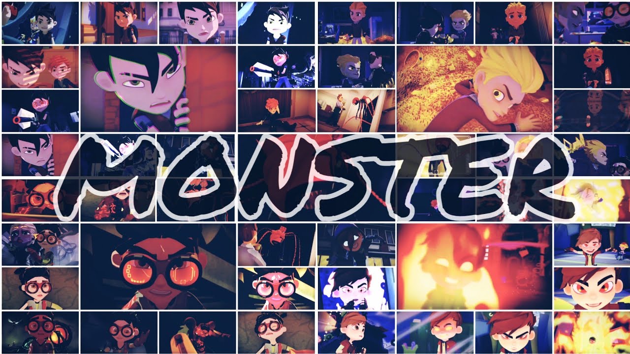 !присутствует мерцание! Монстр Саша Вик Илья Арт Фил Герои Энвелла Сказочный патруль skillet-Monster