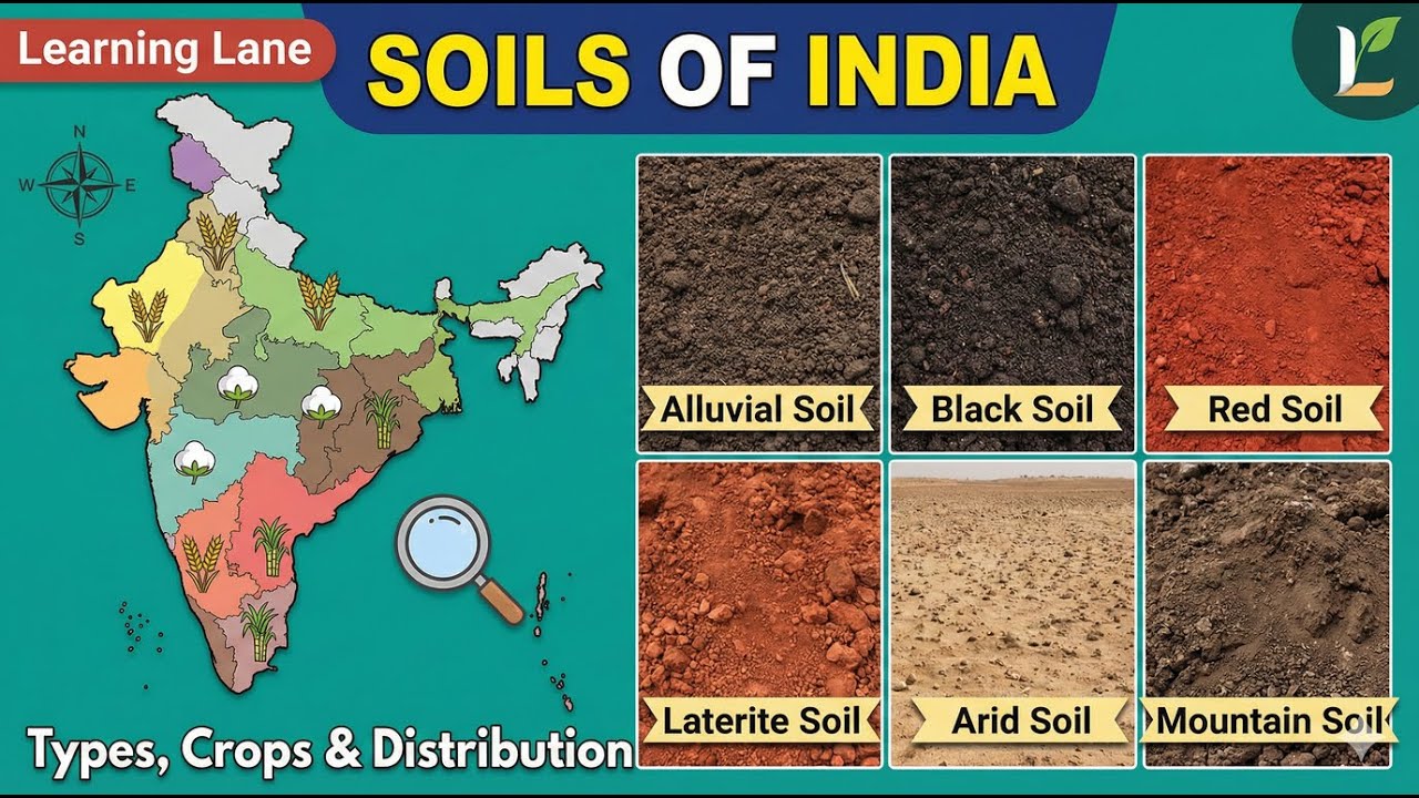 “Soils of India Explained | Types, Features & Crops "