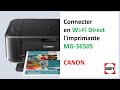 Connecter son imprimante canon mg3650s en wifi direct