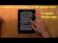 How to listen along while reading an ebook in apple books app on an iphone or ipad