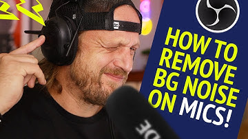 How To Remove Background Noise from Mic Recordings in OBS | Rode StreamerX & NTG4+