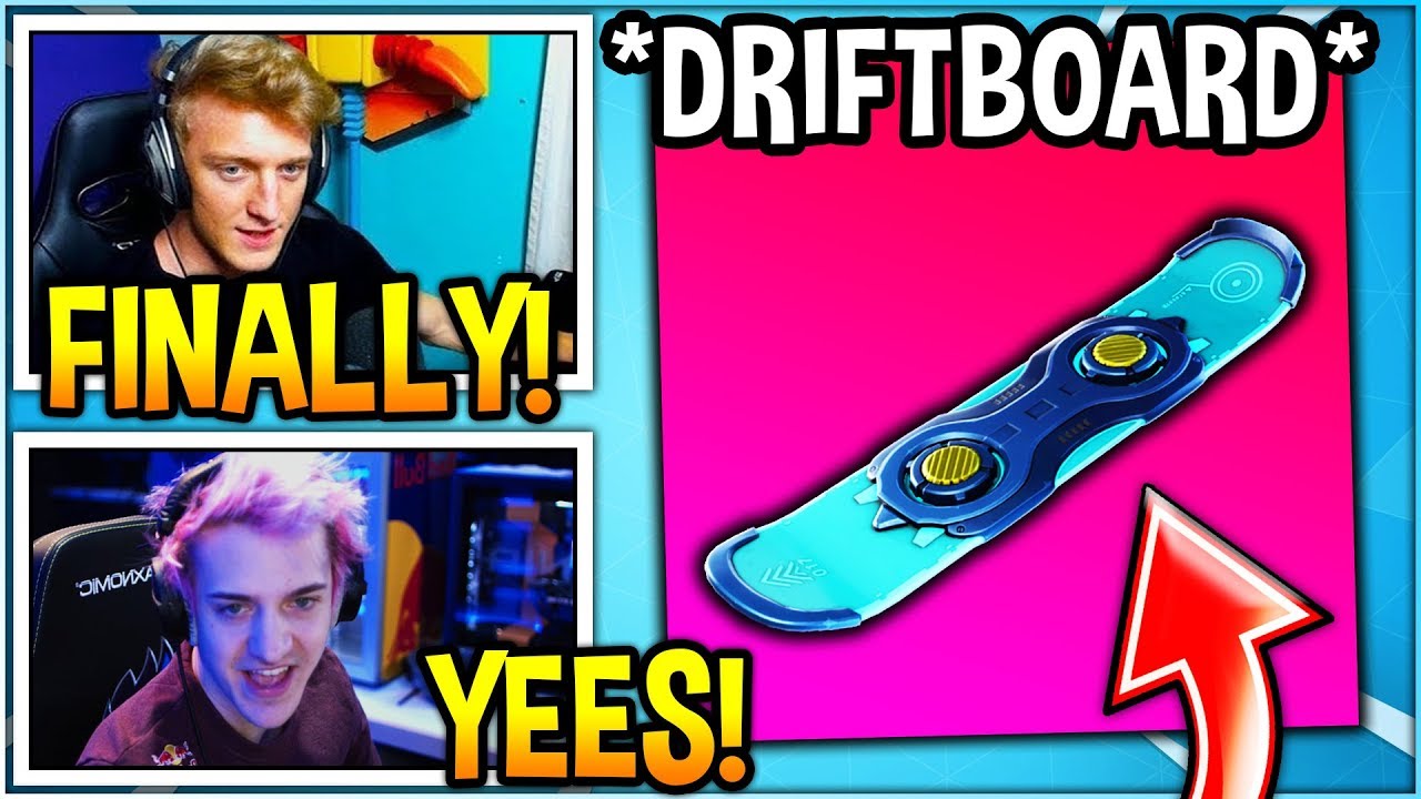 NINJA & STREAMERS REACT TO *NEW* DRIFT BOARD FINALLY COMING TO FORTNITE! (Driftin LTM)