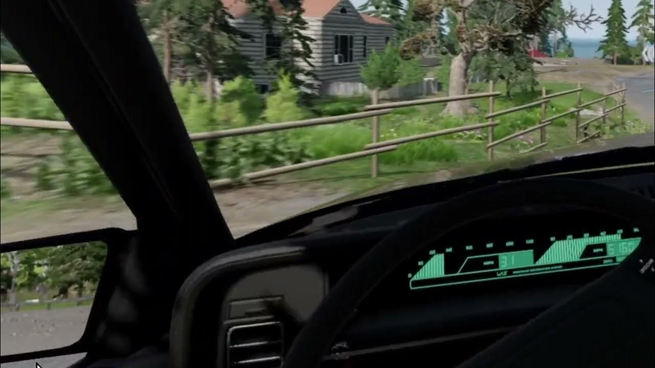 BeamNg Drive in VR with force feed back racing wheel and manual