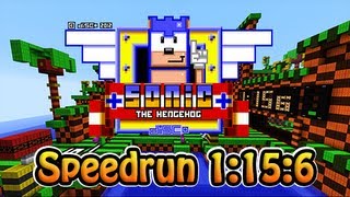 Minecraft Speedrun - [1:15:6] Sonic The Hedgehog (Made by FVDisco)