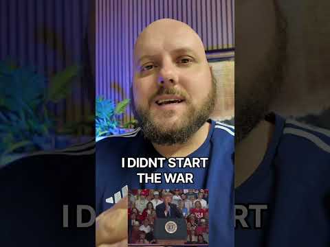 Trump: I Didn’t Start the Iran War