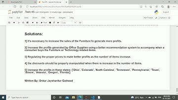 The Sparks Foundation: Task #5 - Explore Business Analytics