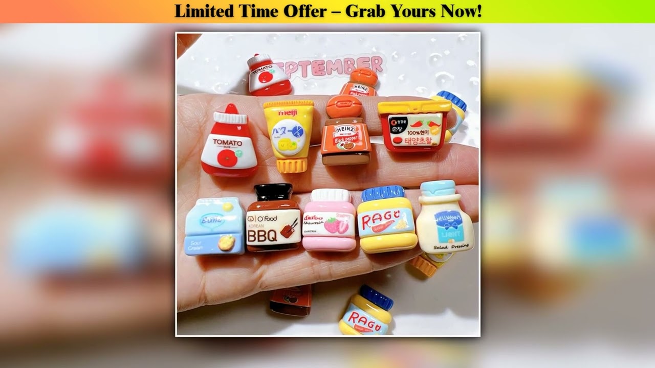 Must Buy 9pcs Refrigerator Magnets Kawaii Cartoon Food Fridge Magnets Cute Decorative Magnets