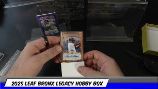 2025 Leaf Bronx Legacy Hobby Box 12 & 13