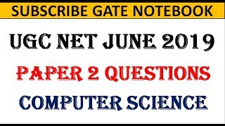 7 pm | ugc net june 2019 computer science solutions