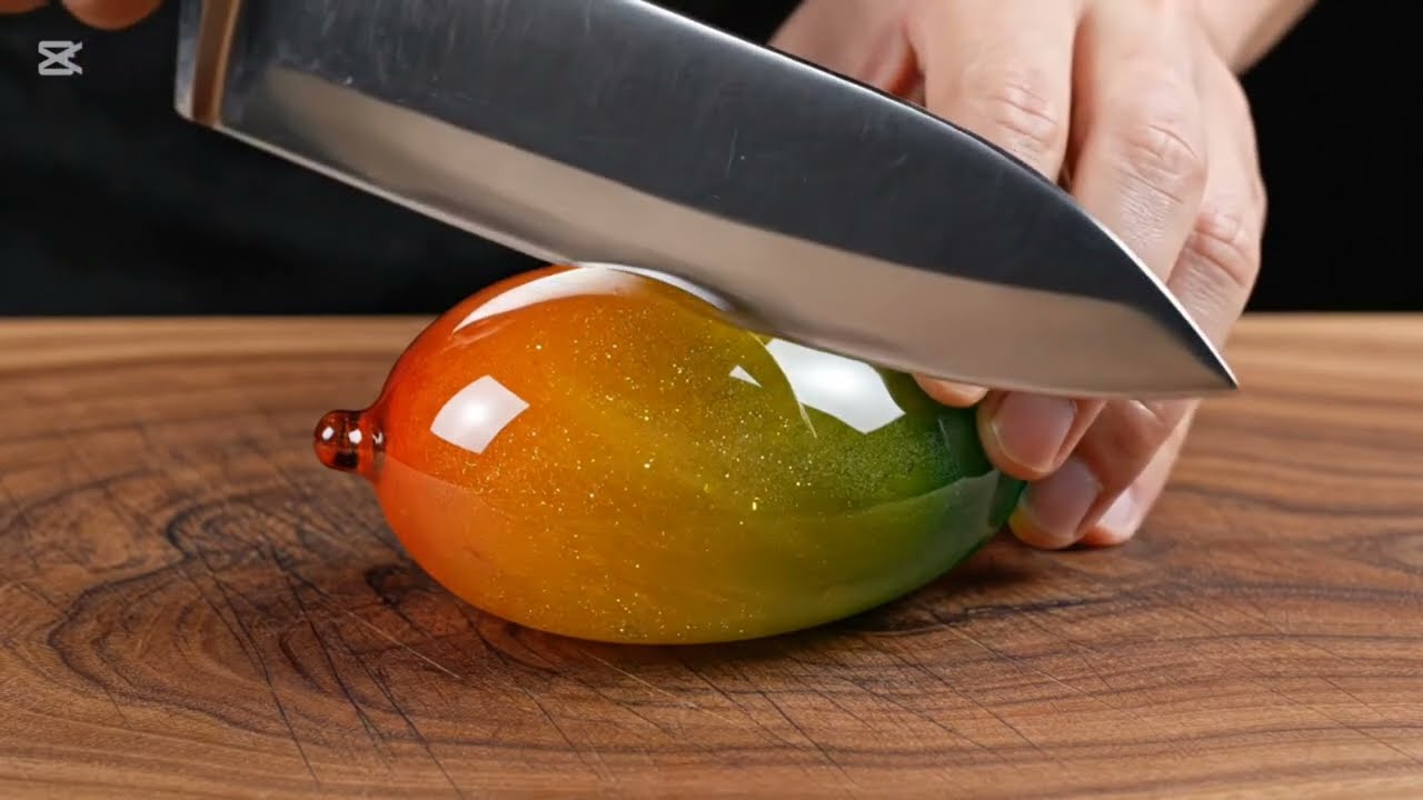 Fruit glass cutting asmr | satysfing asmr 