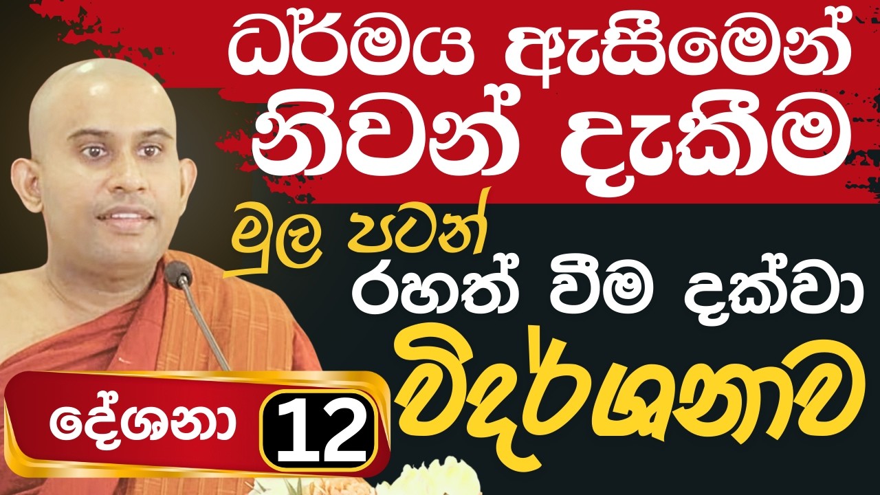 ධර්මය ඇසීමෙන් නිවන් අවබෝධ කිරීම | මුල සිට රහත් වීම දක්වා විදර්ශනාව | Namalgamuwe Wijayaseela Thero