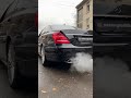 ТАКОЙ ВЫХЛОП ТОЛЬКО НА Mercedes w221 #cars #mercedes #acrapovic #amg #w221 #benz #exhaust #short