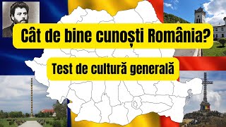 Cât de bine cunoști România? 30 întrebări de cultură generală din geografia României cu răspunsuri