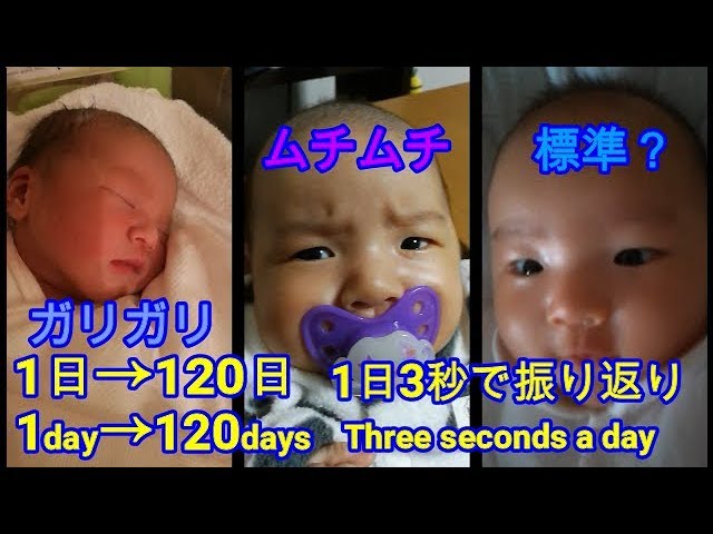 双子妹の新生児 4ヶ月成長記録 1日3秒で振り返り 育児vlog Mix Twins 4 Month Growth Record Youtube