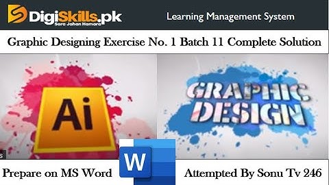 Graphic Design Exercise 1 batch 11 Solution | digiskills graphic design exercise1 11 | using ms word