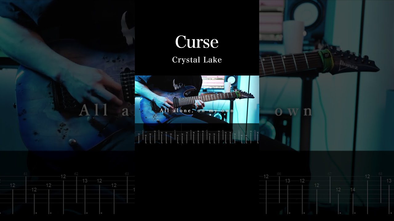 【TAB】Crystal Lake - Curse Guitar Cover #guitar #弾いてみた #crytstallake