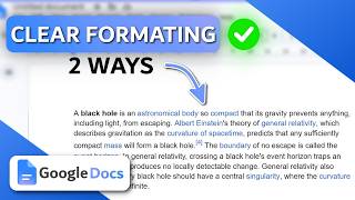How to Clear Formatting in Google Docs (2 Simple Methods)