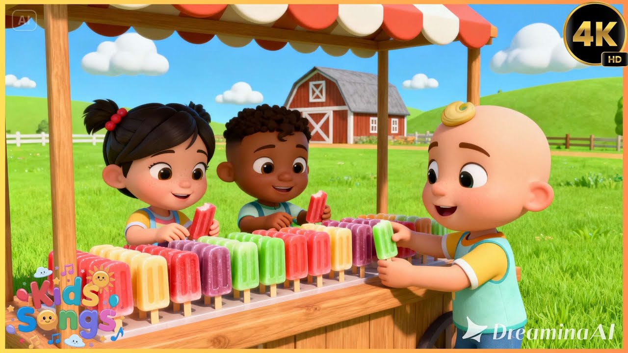 Kids Enjoy Vegetable Popsicle Song 🥕🍦 | Fun Healthy Veggie Learning Song for Kids 👧🧒