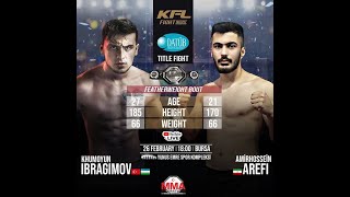 Kfl Fight Night Khumoyun İbragimov Vs Amir Hossein Arefi