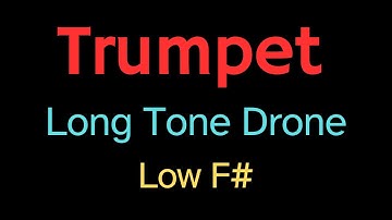 Trumpet Long tone Practice Drone + Improve Intonation | F# Trumpet Drone Exercise with rests