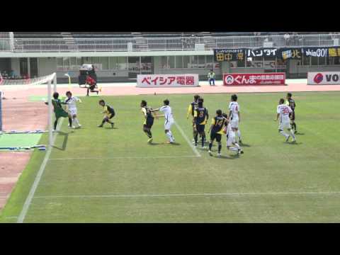 2011 J2 第11節 ファジアーノ岡山 vs ザスパ草津 澤口選手ヘディングシュート