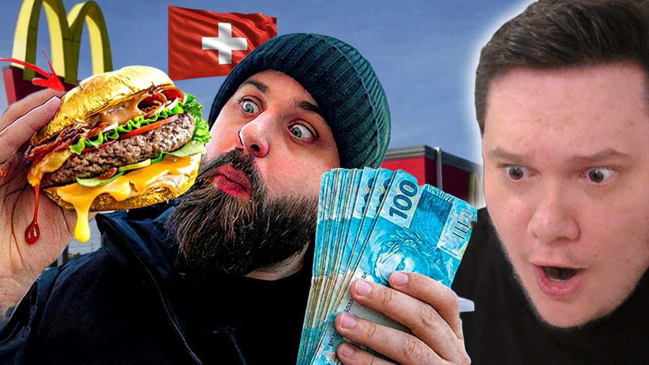 COMI NOS FASTFOODS MAIS CAROS DO MUNDO — UM LANCHE CUSTA UM DIA DE TRABALHO - Reagindo Fe Leal