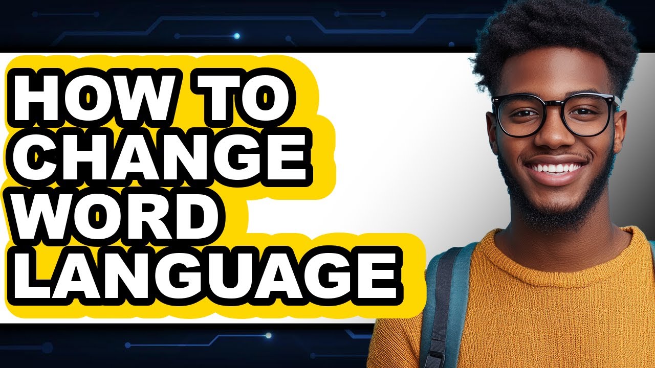How to Change Word Language (only Way)