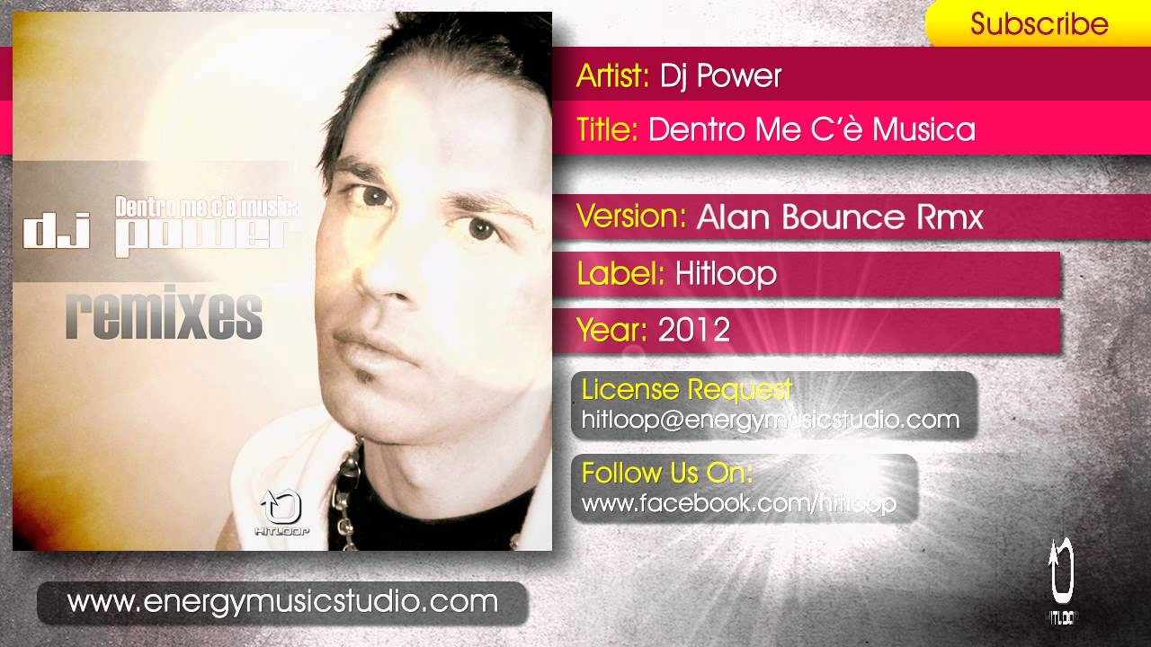 Dj Power - Dentro Me C'è Musica (Remixes) Promo Hitloop
