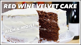 This red wine chocolate velvet cake recipe is a great way to use up
part bottle of wine... everyone knows (or should) that and pair ...