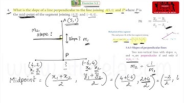 10th standard Exercise 5.2 Sum 4 | Slopes of perpendicular lines | COORDINATE GEOMETRY | CAT