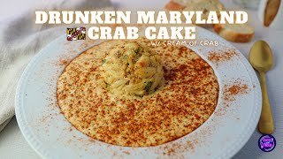Delicious Maryland Crab Cake And Cream Of Crab Soup Combo