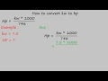 how to convert kw to hp - electrical formulas