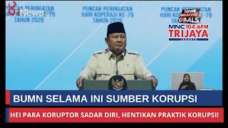 Download lagu Prabowo Promises to Clean Up State-Owned Enterprises: 'Hey Corruptors, Wake Up and Stop Your Corr...
